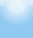 Snowflakes background from cottons flowers Royalty Free Stock Photo