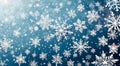 snowflakes Background - Perfect Seamless Pattern. Generative AI