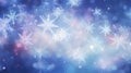 Snowflakes blur winter background