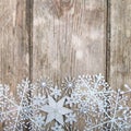 Snowflakes border