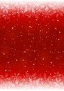 Snowflakes border for winter design Royalty Free Stock Photo