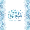 Snowflakes border for winter design Royalty Free Stock Photo