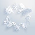 Snowflakes are the butterflies of winter.