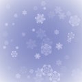 Snowflakes Christmas Background.