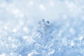 Snowflakes close-up. Macro photo. Royalty Free Stock Photo