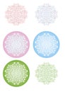 Snowflakes from cottons flowers Royalty Free Stock Photo