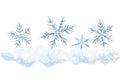Winter Wonderland Snowflake Illustration Royalty Free Stock Photo