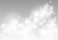 Snowflakes on horizontal festive background Royalty Free Stock Photo
