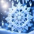 Snowflakes icicles ornaments christmas wallpaper