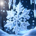 Snowflakes icicles ornaments christmas wallpaper
