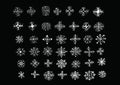 Snowflakes icon collection