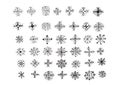 Snowflakes icon collection