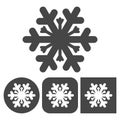 Snowflakes icon - vector icons set