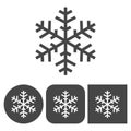 Snowflakes icon - vector icons set