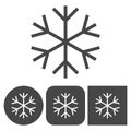 Snowflakes icon - vector icons set