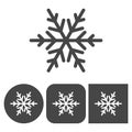 Snowflakes icon - vector icons set