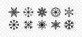 Snowflakes icons. Snowflake template. New year, winter, christmas, xmas. Whether symbol. Snowflake winter. Snowflakes vector icons