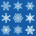 Snowflakes Ornate Pattern Background