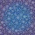 Snowflakes pattern background.Winter crystal stars