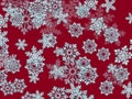 Snowflakes pattern repetition New year celebration holidays