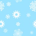 Snowflakes-seamless background