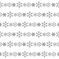 Snowflakes seamless pattern Royalty Free Stock Photo