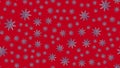 Snowflakes seamless pattern. Blue snowflake vector xmas abstract background Royalty Free Stock Photo