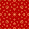 Snowflakes seamless pattern. Christmas background. Vector background