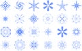 Snowflakes set