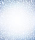 Snowflakes on silver blue background Royalty Free Stock Photo