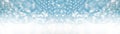 Snowflakes snow blue sky - winter background banner long Royalty Free Stock Photo