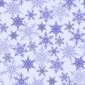 Snowflakes vector icons frozen frost star Christmas decoration snow winter flakes elemets Xmas holiday design