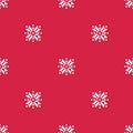 Snowflakes Vector Seamless Pattern