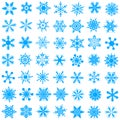 Snowflakes - vector set