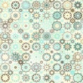 Snowflakes vintage seamless pattern Royalty Free Stock Photo