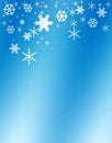 Snowflakes, winter background Royalty Free Stock Photo