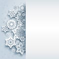 Snowflakes winter background card Royalty Free Stock Photo