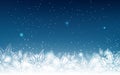 Snowflakes, winter holiday, elegant, abstract background vector