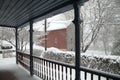 Snowing in Chalfont, Pa, USA Royalty Free Stock Photo