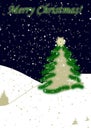 Snowing Christmas card