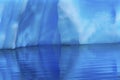 Snowing Floating Blue Iceberg Reflection Paradise Bay Skintorp Cove Antarctica Royalty Free Stock Photo