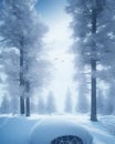 Snowing time, winter and silence Royalty Free Stock Photo