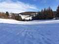 Snowland happy view smile beauty moutains steps