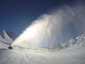 Snowmachine in Action - Snow Blower