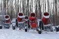 Snowmaking is the production of snow on ski slopes