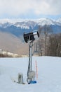 Snowmaking Royalty Free Stock Photo