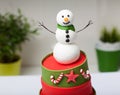 Snowman cake