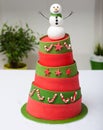 Snowman cake