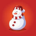 Snowman Character Design for Christmas