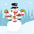 Snowman with Christmas Bauble